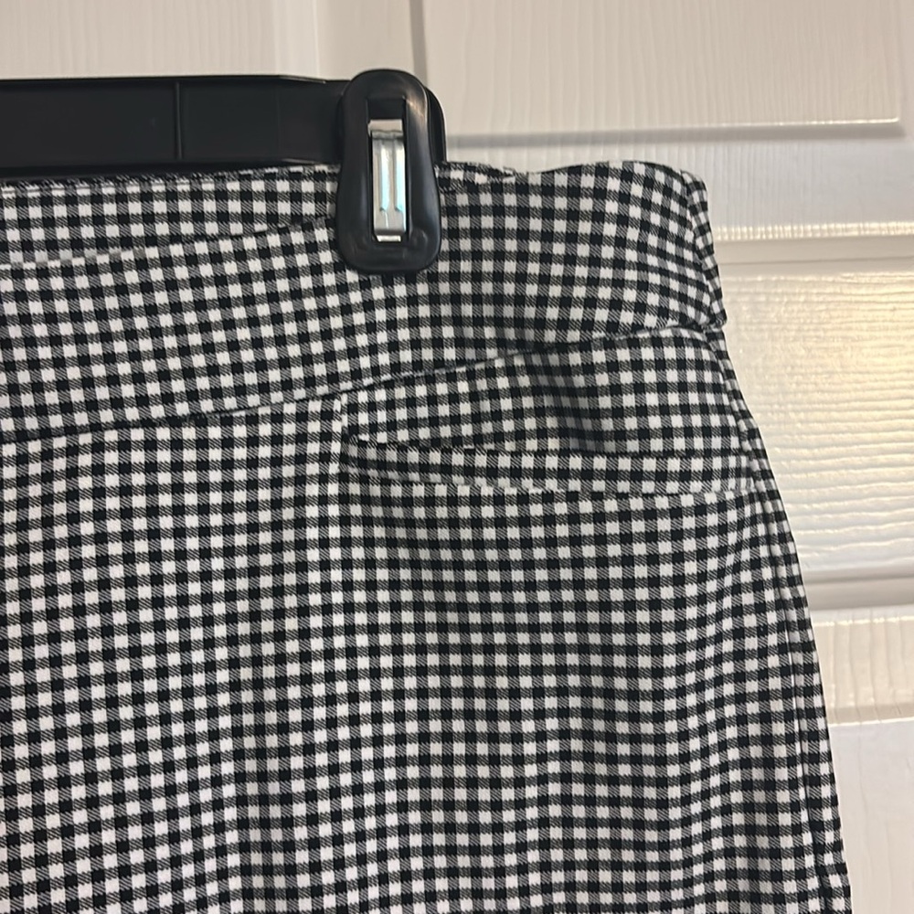 Chico's Gingham Check Brigitte Slim Leg Ankle Pants Size 2.5 (14) - Picture 2 of 6